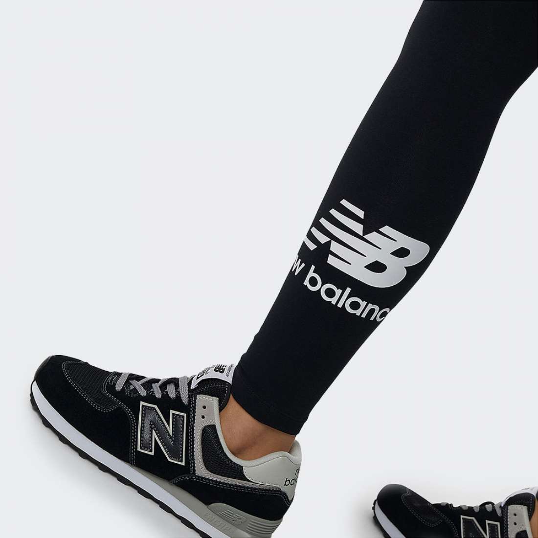 LEGGINGS NEW BALANCE ESSENTIALS STACKED LOGO BK