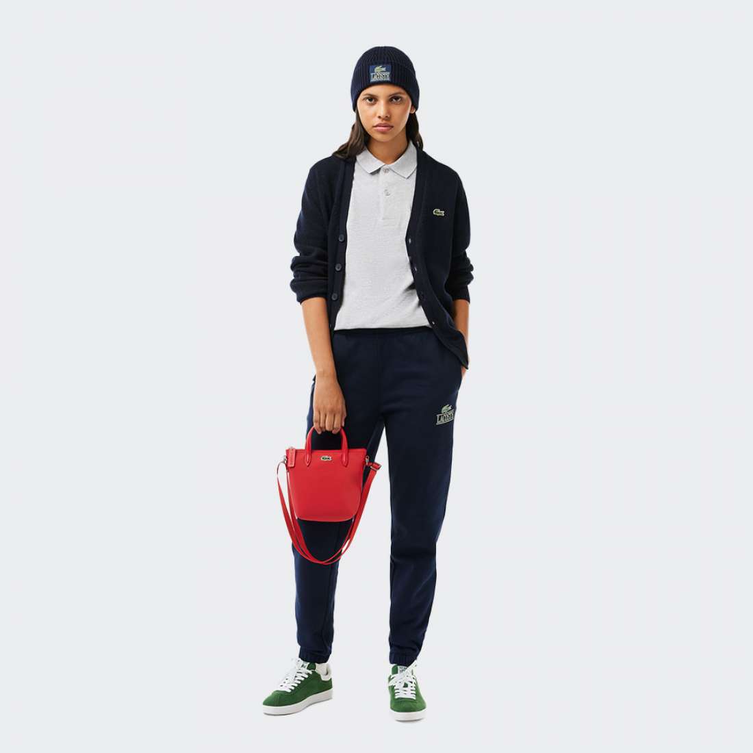 CALÇAS LACOSTE SIGNATURE PRINT JOGGER NAVY BLUE