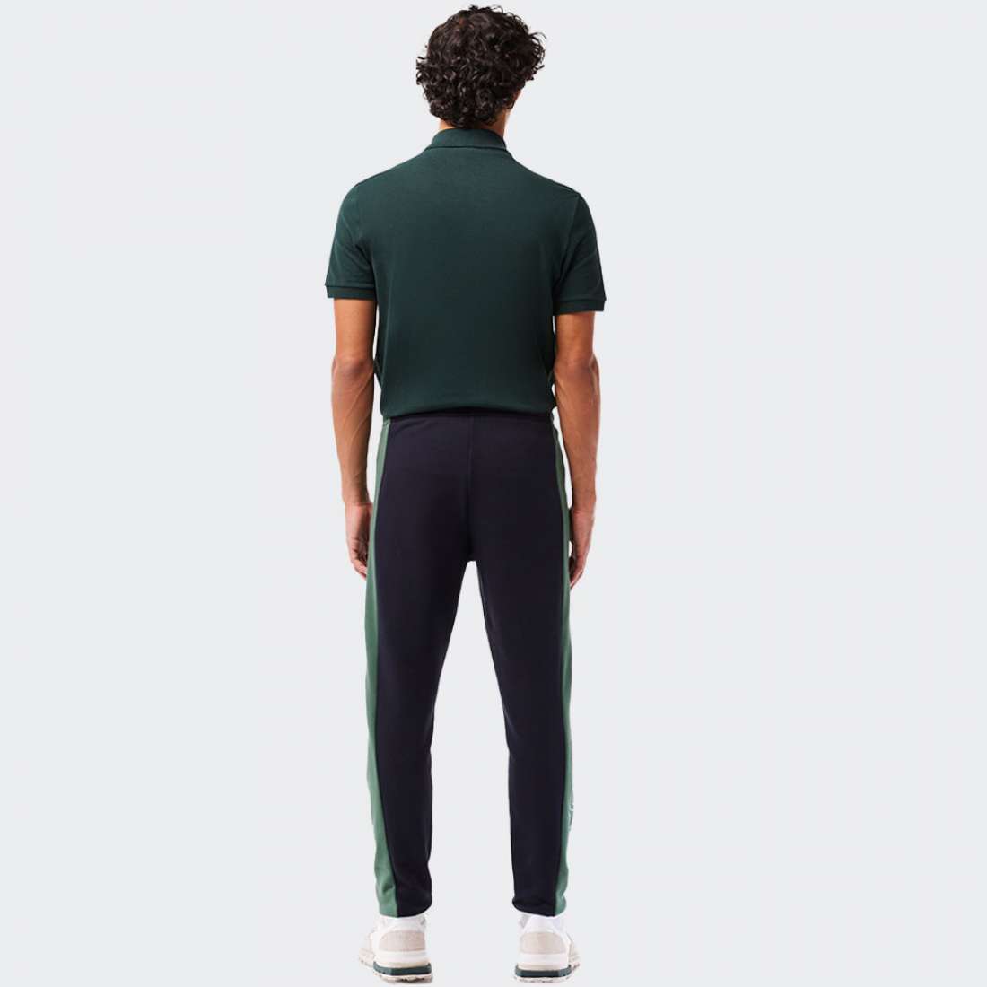 CALÇAS LACOSTE JOGGER COLOR BLOCK ABYSM/SEQUOIA