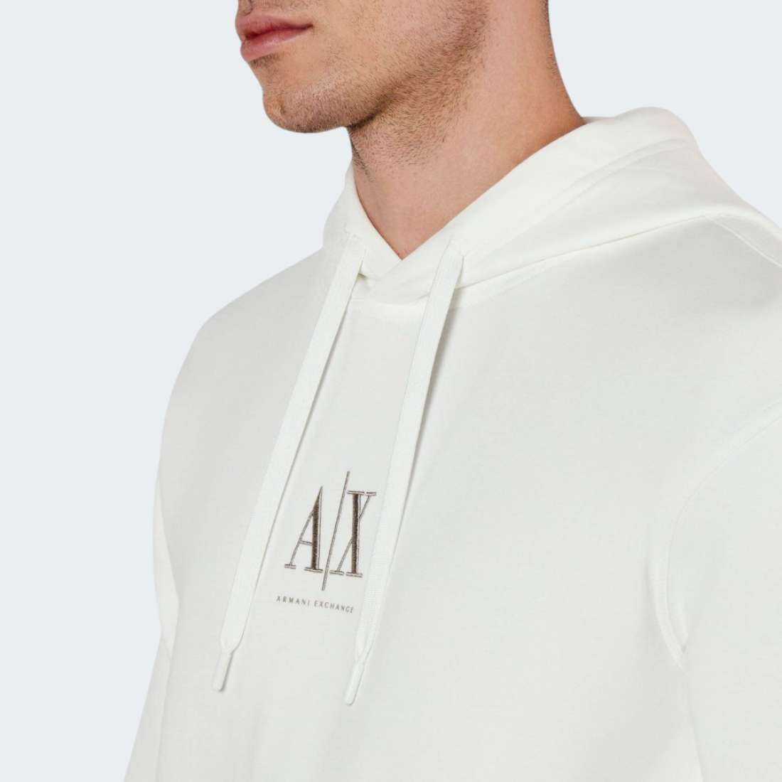 HOODIE ARMANI AX OFF WHITE
