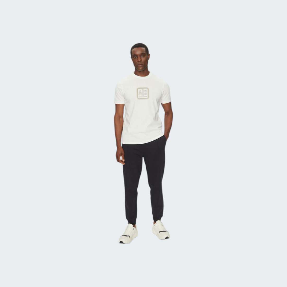 TSHIRT ARMANI AX OFF WHITE