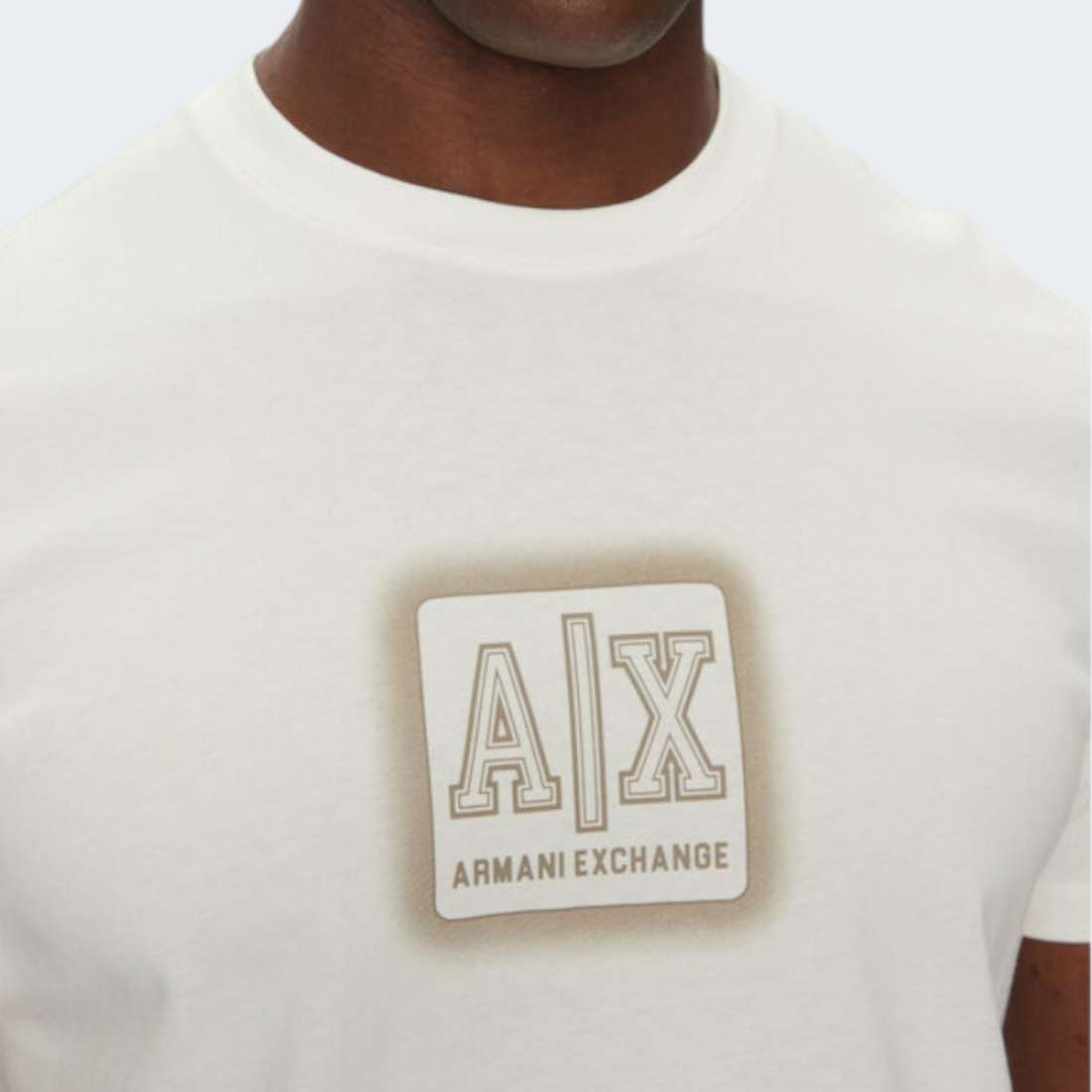 TSHIRT ARMANI AX OFF WHITE