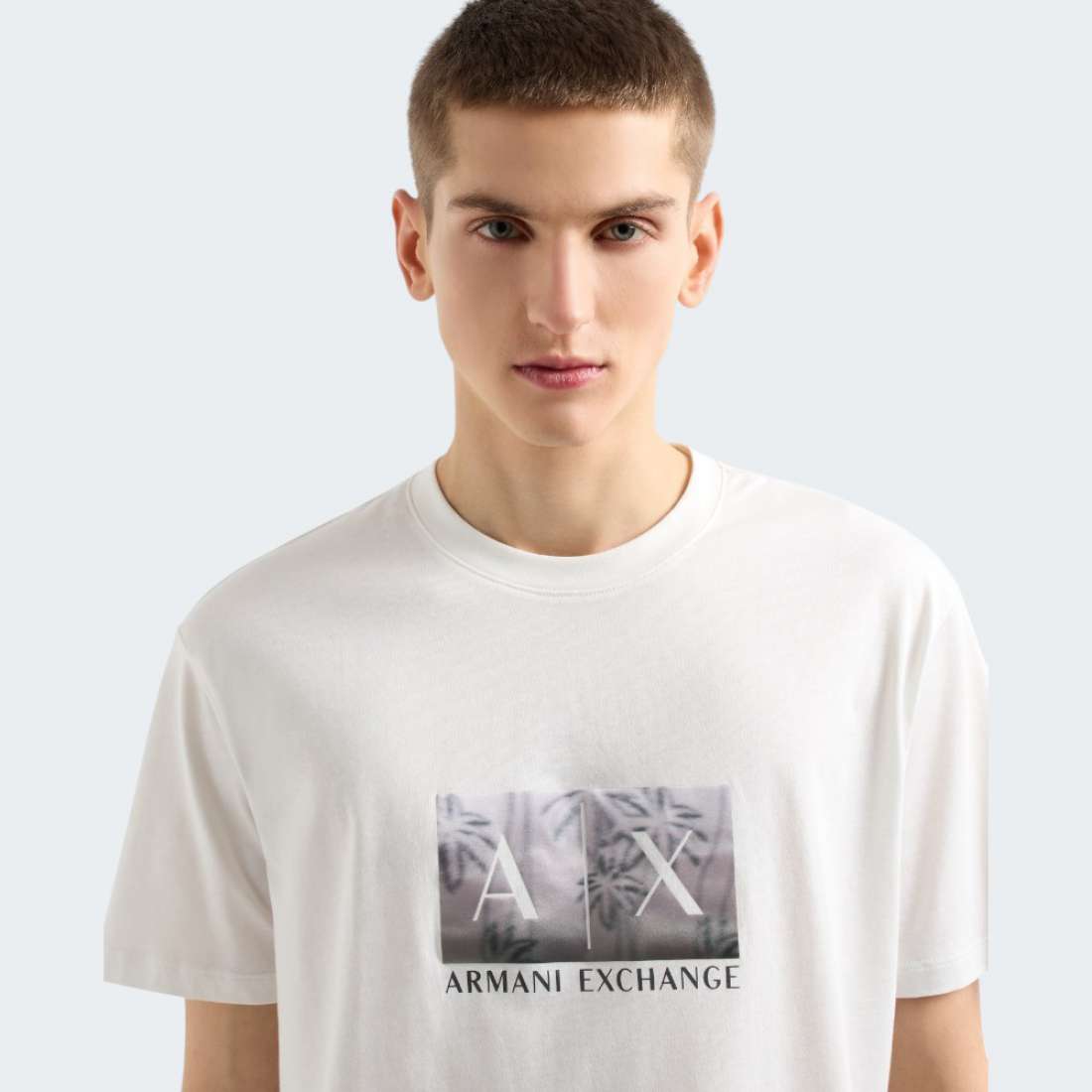 TSHIRT ARMANI AX OFF WHITE