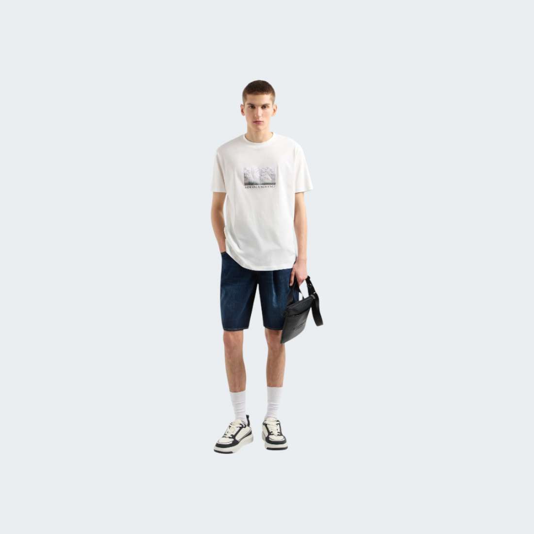 TSHIRT ARMANI AX OFF WHITE