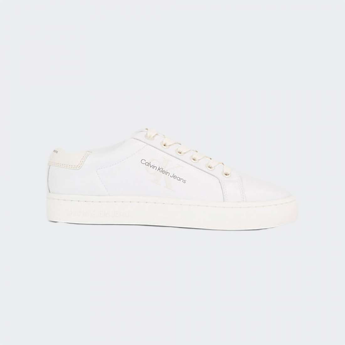 CALVIN KLEIN CLASSIC CUPSOLE LACE UP BRIGHT WHITE/CREAMY WHITE