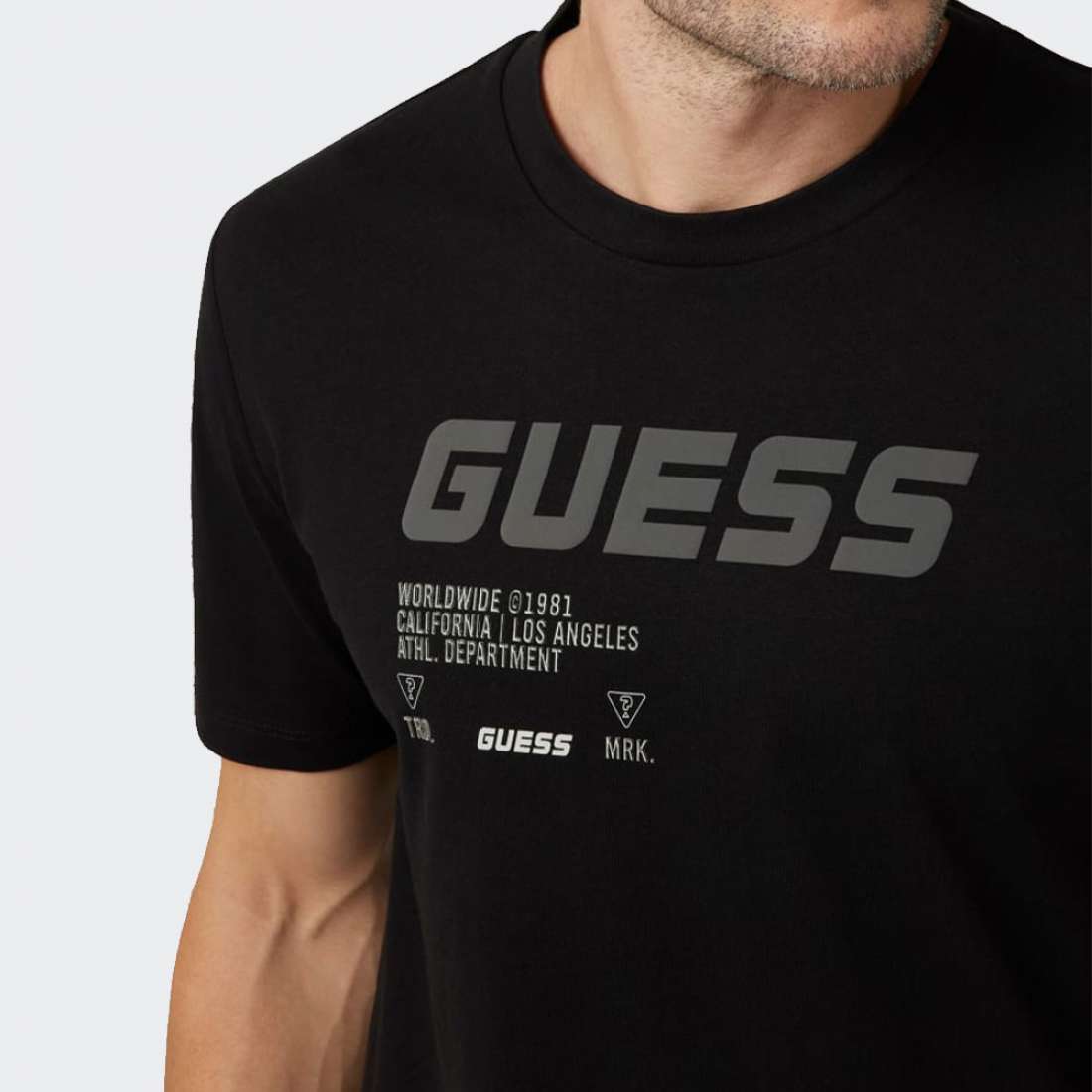 TSHIRT GUESS DIVO JBLK