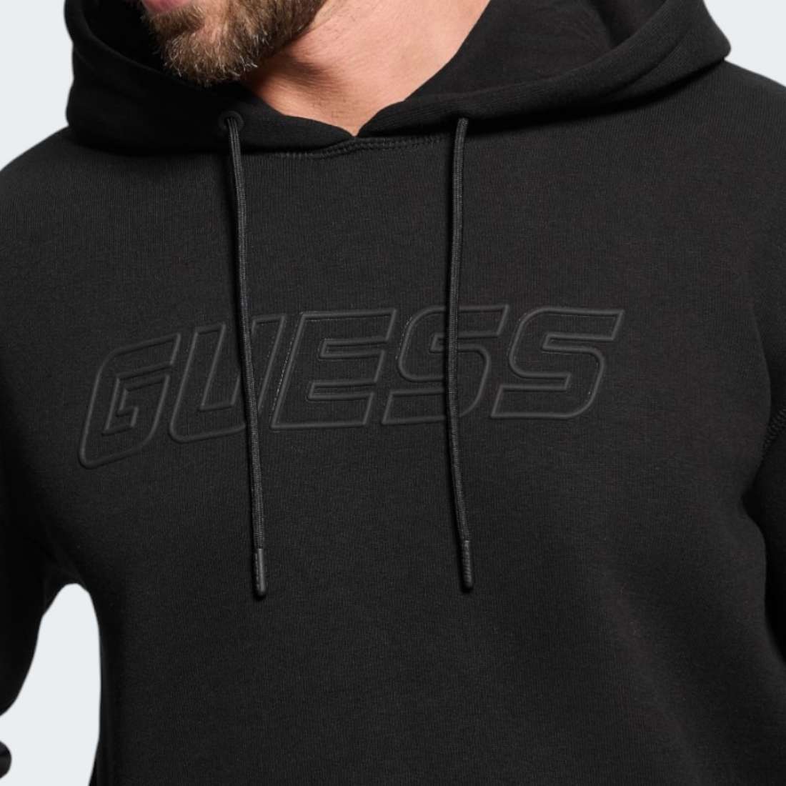 HOODIE GUESS ALDWIN JBLK