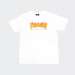 T-SHIRT THRASHER FLAME LOGO WHITE