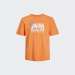 TSHIRT JACK & JONES JCOMAP LOGO TANGERINE