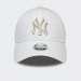 BONÉ NEW ERA NEW YORK YANKEES METALLIC LOGO WHITE