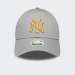 BONÉ NEW ERA NEW YORK YANKEES METALLIC LOGO GREY