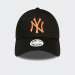BONÉ NEW ERA NEW YORK YANKEES METALLIC LOGO BLACK