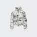 BLUSÃO ONLY MIA SHORT AOP PUFFER BRIGHT WHITE