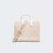 MALA MICHAEL KORS LG GRAB TOTE NAT/OPTIC WHITE