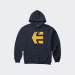 HOODIE ETNIES CLASSIC ICON NAVY/YELLOW