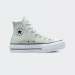 CONVERSE CHUCK TAYLOR ALL STAR HI PLAT LIGHT SILVER/BLACK/WHITE