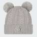 GORRO NEW ERA NEW YORK DOUBLE POM GREY