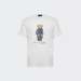 TSHIRT RALPH LAUREN BEAR WHITE/DENIM BEAR