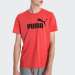 TSHIRT PUMA ESSENTIALS HEATHER RED