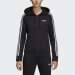 CASACO ADIDAS 3 STRIPES BLACK/WHITE