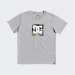 T-SHIRT DC SQUARE STAR GREY HEATHER