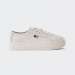 TOMMY HILFIGER EMBOSSED LOGO FLATFORM ACE STONY BEIGE