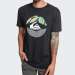 TSHIRT QUIKSILVER STOMPED ON BLACK