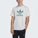 TSHIRT ADIDAS TREFOIL WHITE/FUTURE HYDRO