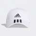 BONÉ ADIDAS BBALL 3 STRIPES WHITE / BLACK