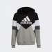 HOODIE ADIDAS FLEECE BLACK/GREY/WHITE