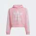 HOODIE ADIDAS CROPPED PINK/WHITE