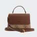 MALA GUESS BERTA MINI HANDBAG LATTE LOGO/BROWN