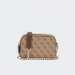 MALA GUESS NOELLE CROSSBODY CAMERA LATTE LOGO/BROWN