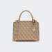 MALA GUESS ECO ERICA 2 COMP SATCHEL LATTE LOGO