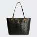 MALA GUESS NOELLE 4G LOGO SHOPPER BLACK