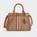 MALA GUESS KATEY HANDBAG LATTE LOGO/COGNAC