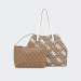 MALA GUESS VIKKY LARGE TOTE LATTE LOGO/WHITE