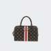 MALA GUESS NELKA BOX SATCHEL MOCHA LOGO