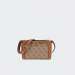 MALA GUESS DAGAN MINI XBODY TOP ZIP LATTE LOGO/BROWN