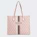 MALA GUESS SILVANA TOTE PALE ROSE LOGO