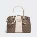 MALA GUESS TRYEN STATUS SATCHEL BROWN STONE