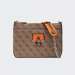 MALA GUESS ALISA CROSSBODY TOP ZIP LATTE/ORANGE