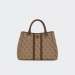 MALA GUESS NOREEN GIRLFRIEND SATCHEL LATTE LOGO/BROWN