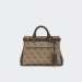 MALA GUESS SESTRI LOGO MINI SATCHEL LATTE LOGO/BROWN