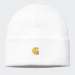 GORRO CARHARTT WIP CHASE WHITE/GOLD