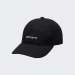 BONÉ CARHARTT WIP CANVAS SCRIP BLACK/WHITE