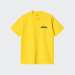 TSHIRT CARHARTT WIP UNIVERSITY SCRIPT BUTTERCUP/BLACK