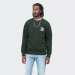 SWEATSHIRT CARHARTT WIP LABEL STATE FLAG DARK CEDAR/WHITE