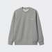 SWEATSHIRT CARHARTT WIP SCRIPT EMBROIDERY GREY HEATHER/WHITE