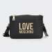 MALA LOVEMOSCHINO GOLD METAL LOGO NERO